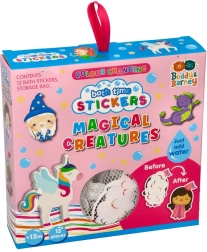 Color-changing Bath Stickers Mystical Creatures with Storage Net