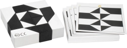 Detoa pusle-tangram mustvalge