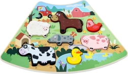 Wooden Insert Puzzle Happy Farm – Connectable