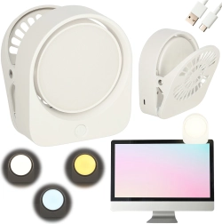 Juhtmevaba klambriga öine lugemislamp – valge