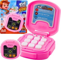 Electronic TIC TAC TOE game, 9 modes, pink