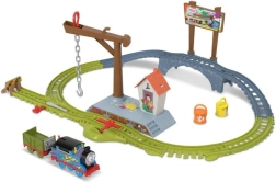 Thomas & Friends värvi kohaletoimetamise komplekt – mootoriga rongirada kraanaga