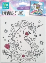 Kreatiivne maalimiskomplekt Canvas Väike linnuke TOYSINN 15 × 15 cm