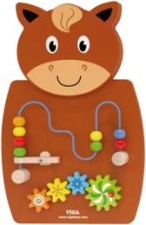 Puidust tegevustahvel hobune - VIGA Montessori
