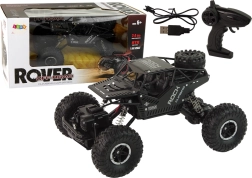 RC-auto Rover 1:16 must, kaugjuhitav off-road roomik 4x4