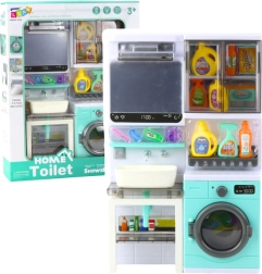 Laste vannituba pesumasina, valamu ning valgus- ja heliefektidega