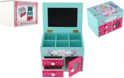 Puidust ehetekarp Princess peegli ja 3 sahtliga