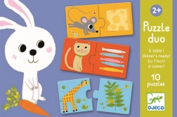Duo Puzzle DJECO: Mis on täna lõunaks?