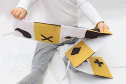 Kontrastne tekstiilne leporello MyMoo