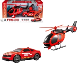 Firefighter set for kids with batteries