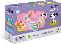 Laste mäng lotto loomad ja nende elupaigad