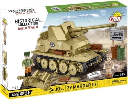 Ehituskomplekt Sd.Kfz. Marder III – tankitõrjehävitaja (486 detaili)