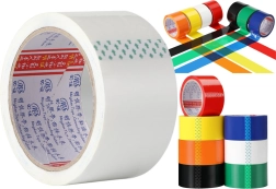Valge akrüülpakenditeip 48 mm × 50 yd