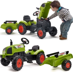 Pedaaltraktor CLAAS haagise ja signaaliga alates 2. eluaastast