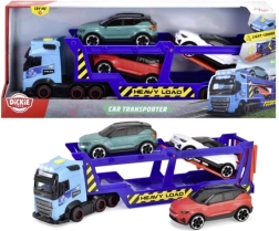 Volvo FH16 Car Transporter with lights and sounds, 40 cm + 3 VOLVO XC40 RECHARGE cars
