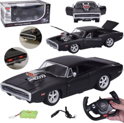 RC auto Dodge Charger R/T 1970 1:16 tulede ja helidega