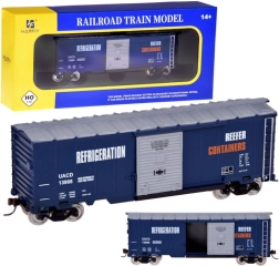 H0 1:87 mõõtkavas mudel-jahutuskaubavagun koos kastiga ja liugustega