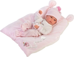 Llorens New Born tüdruk – realistlik beebinukk 35 cm, täisvinüülkeha