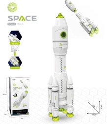 Kosmiline rakett astronaudiga – suits, valgus ja heli