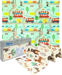 Humbi kahepoolne kokkupandav XPE vahtmatt 200 × 180 × 1 cm mets ja tänavad