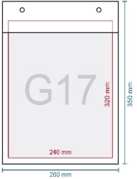 Mullikile ümbrik G17 350 × 250 mm isekleepuva sulguriga