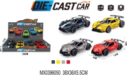 Metallist tõmmake-ja-sõida võidusõiduauto mudel