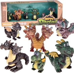 Muinasjutudraakonite figuuride komplekt 6 tk – maagilised olendid