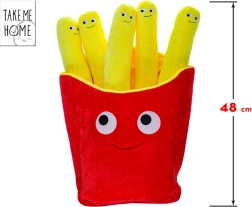 Plush Toy French Fries with Face 48 cm