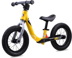 RoyalBaby Run Little Knight 12" õhkrehvidega jooksuratas – kollane