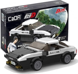 CaDA Toyota AE86 Trueno INITIAL D võidusõiduauto ehituskomplekt 280 osaga