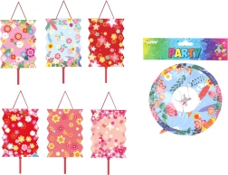 Lantern cylinder 16 cm with Floral pattern