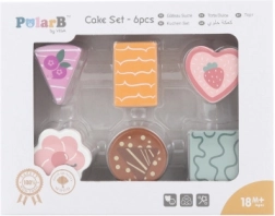 Puidust magusad koogikesed – komplekt 6 tk