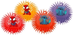 Karvane kummipall SPIDEY ja STITCH 17 cm