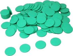 Rohelised mängužetoonid Wissner 100 tk