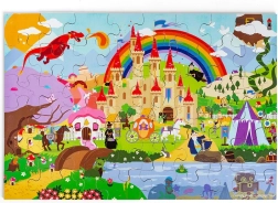 Bigjigs Toys pusle Fantaasiamaailm – põrandale mõeldud puidust pusle