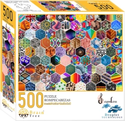 Pildiplaatide mosaiikpuzzle 500 tükki Brain Tree