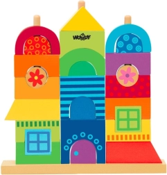 Colorful Wooden Stacking Toy - My House