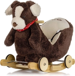 Kiikuv kutsu meloodia ja ratastega MILLY MALLY Polly Plus Brown Dog