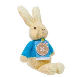 Peter Rabbit Plush from Soft Knit Made with Love 18 cm
