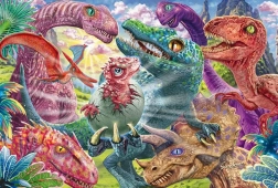 Puzzle väike dinosaurus 100 tükki