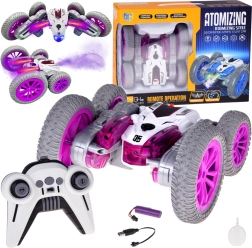Super fast RC stunt car with water mist and lights