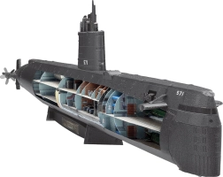 Metallist 3D-pusle METAL EARTH Premium – allveelaev USS NAUTILUS