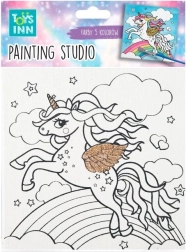 Painting set canvas unicorn rainbow