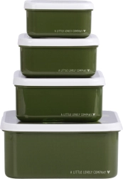 A Little Lovely Company nelja einekarbi komplekt – Krokodýl