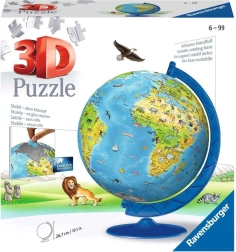 Ravensburger 3D pusle laste gloobus 180 tükki
