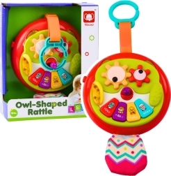 Interactive Hanging Owl with Movable Elements and Little Piano