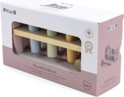 VIGA PolarB puidust toksimispink haamri ja rebasega Montessori