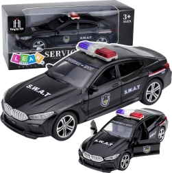 SWAT Police Car with Lights and Sounds, Opening Doors, Black