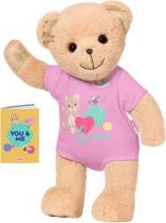 Plüüsist kaisukaru BABY BORN roosas riietuses 36 cm