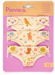 Djeco nukkude riidest mähkmete komplekt (3 tk)
